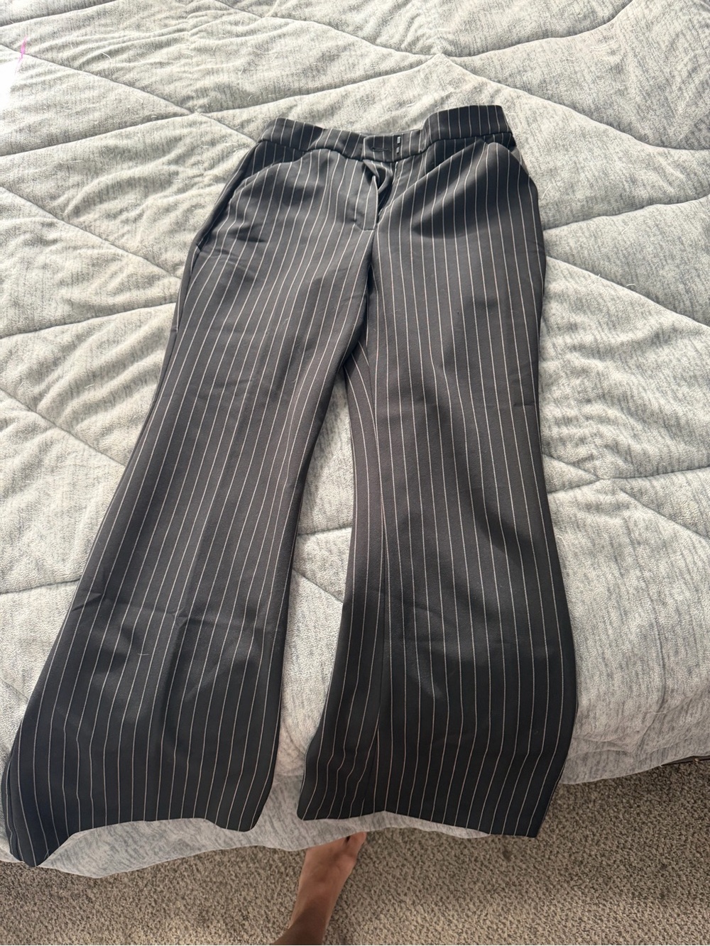Express Black Pinstripe Dress Pants